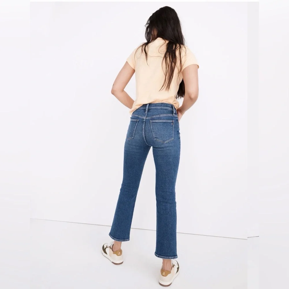 Madewell Cali-Demi Boot Jeans in Bodney Wash High Rise Blue Denim Size 25 - Picture 2 of 12